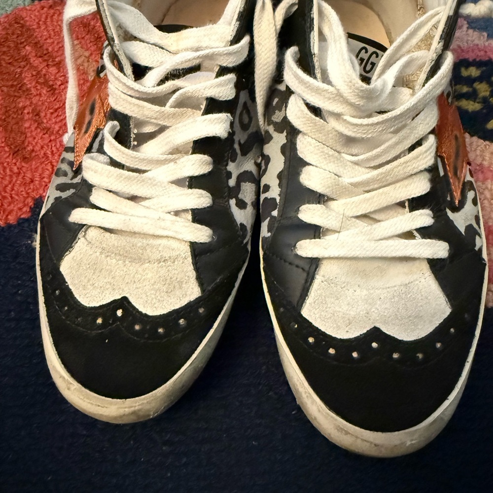 Golden Goose Midstar Leopard Print Sneakers - Picture 6 of 10